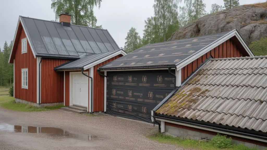byta garagetak pl t papp eller pannor s v ljer du r tt och undviker fuktrisker